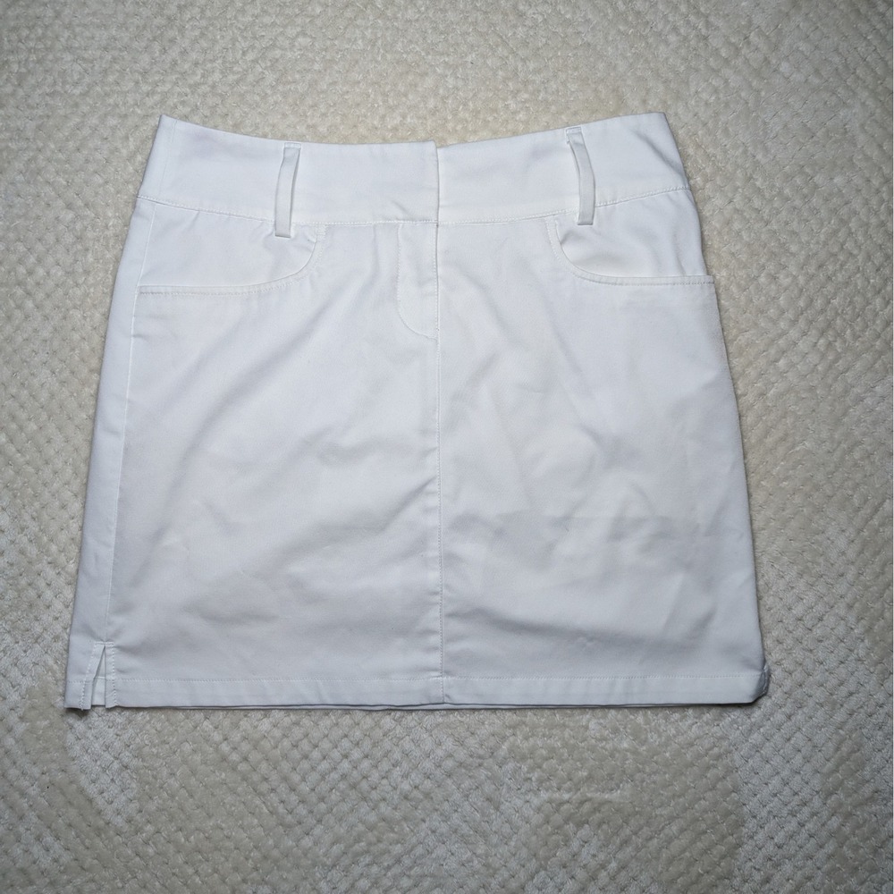 Adidas ClimaCool White Skort Size 4 Built In Shorts Athletic Golf Tennis‎